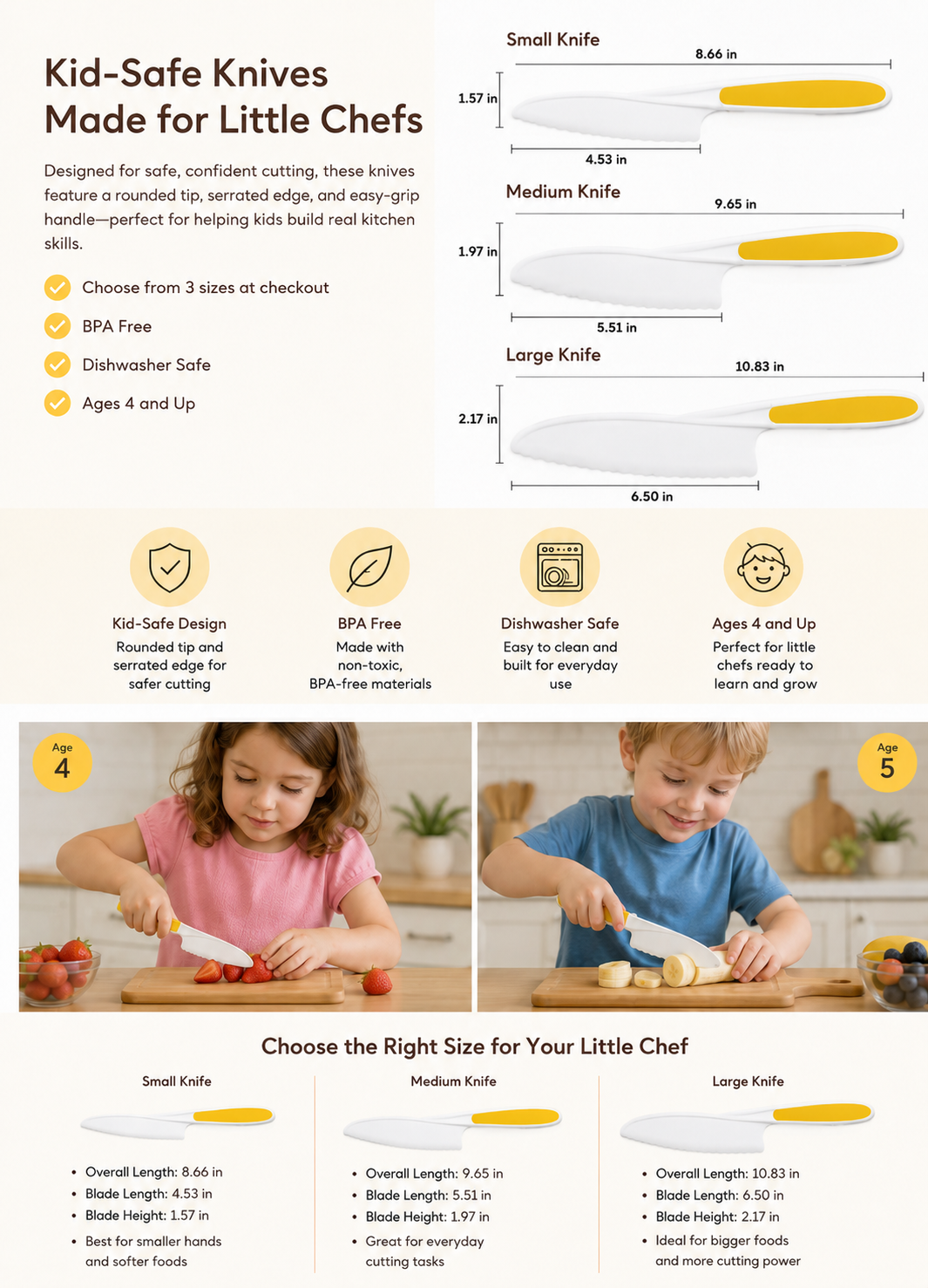 Kid Kitchen Knife