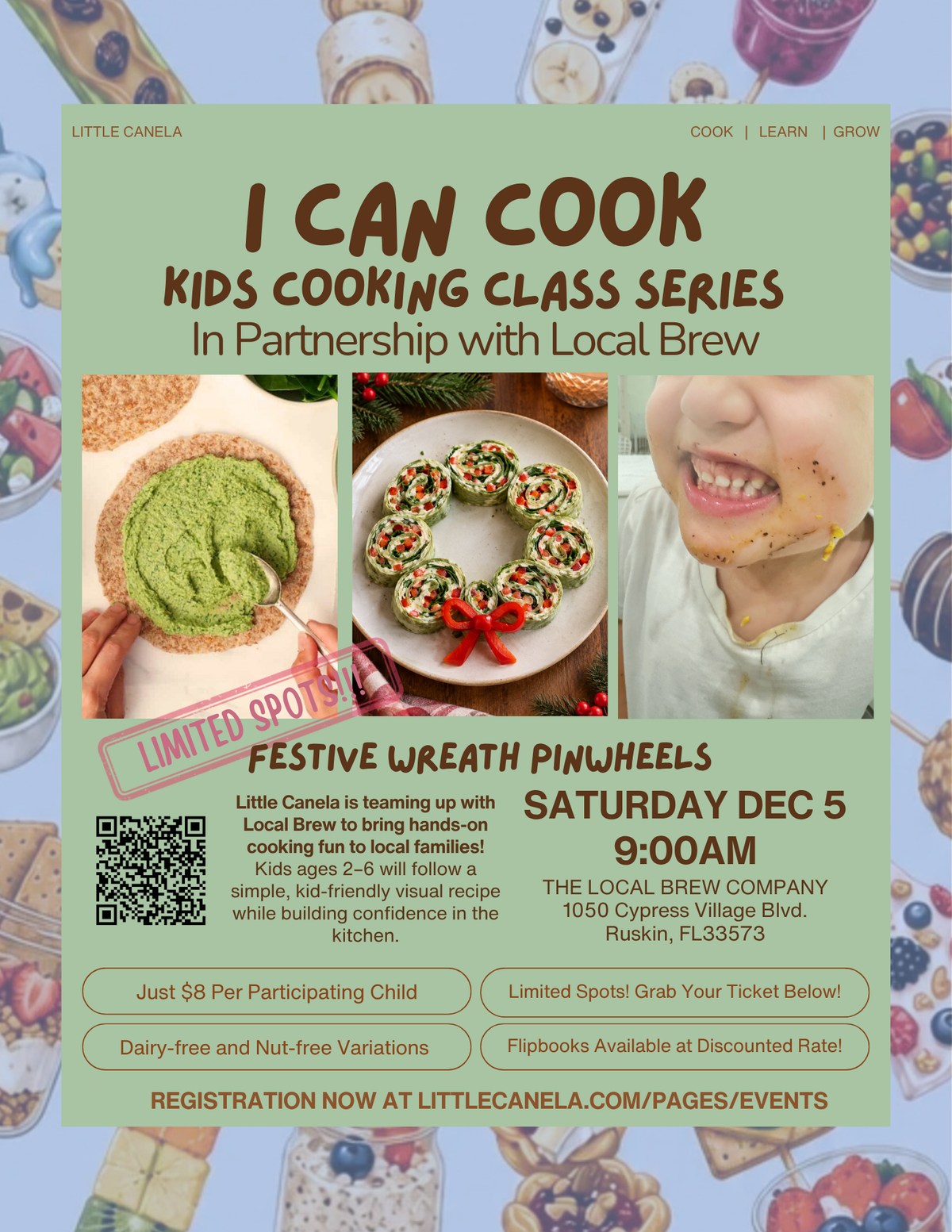 12/5/2026 - Apollo Beach - Kids Cooking Class Series