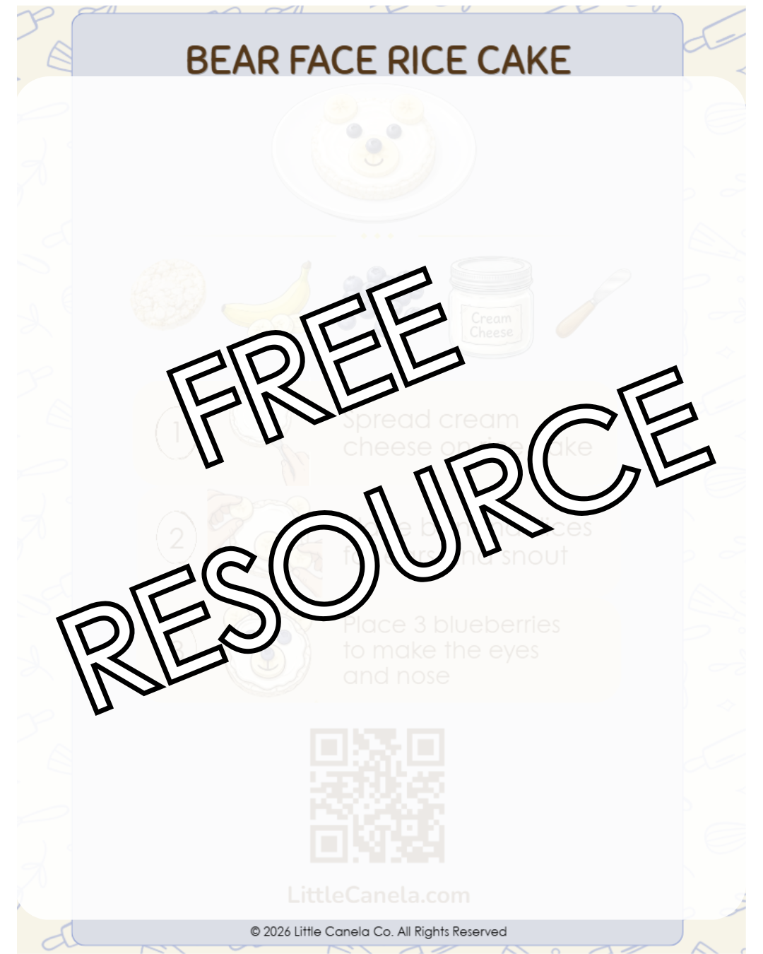 Free Printable Recipe Card